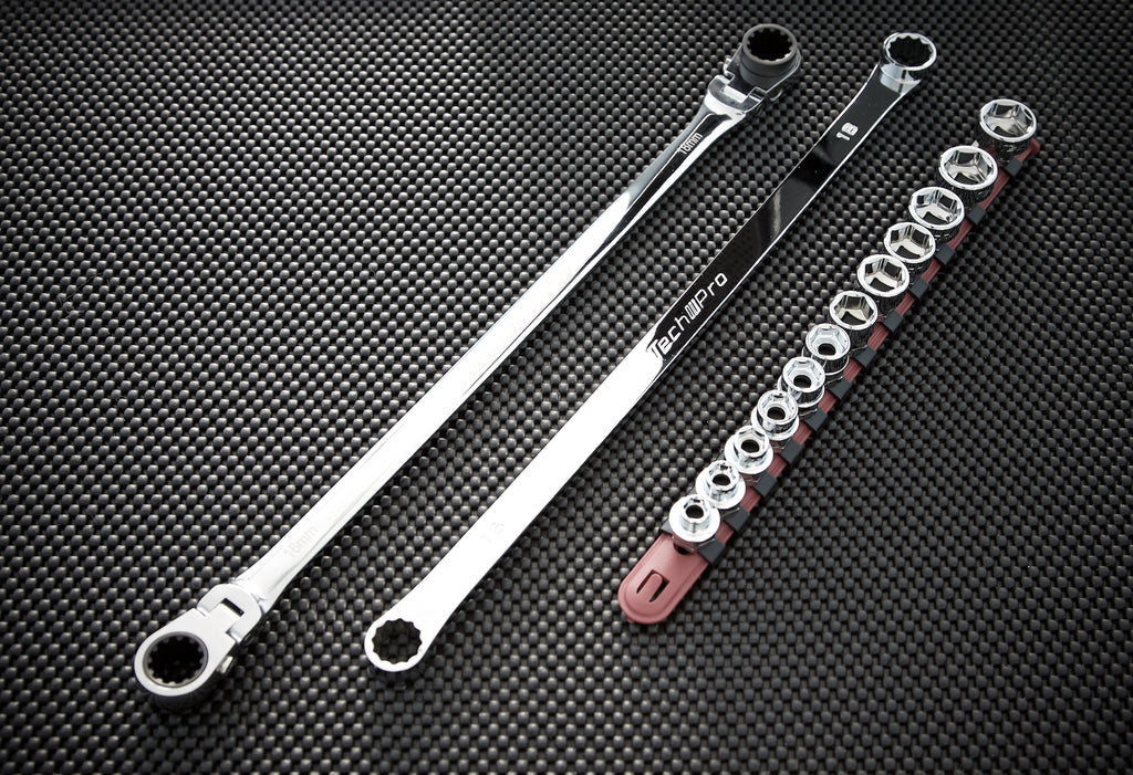 Super Low Profile Socket Wrench Combo Set